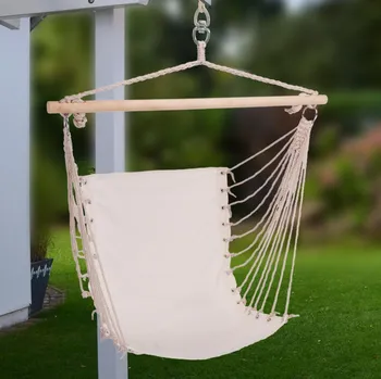 Haushalt international Závěsné houpací křeslo béžové 100 x 60 cm 672825