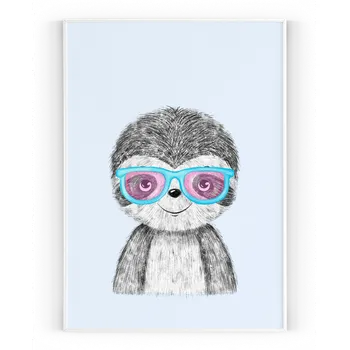 Plakát Plakát / Obraz Lenochod Pololesklý saténový papír A4 - 21 x 29,7 cm