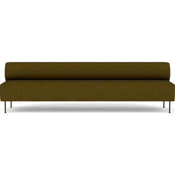 Pohovka Audo Copenhagen, Modulární pohovka Eave na černých ocelových nožkách 280 cm tmavě zelená - Formadore