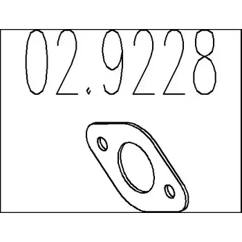 Těsnění výfuku MTS Těsnění výfukové trubky MTS 02.9228