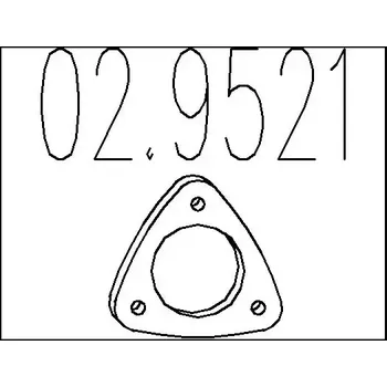 Těsnění výfuku MTS Těsnění výfukové trubky MTS 02.9521