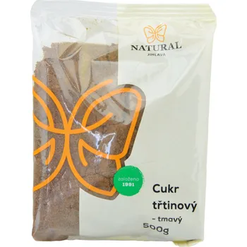 Sladidlo Natural Jihlava Cukr třtinový tmavý jemný, 500 g