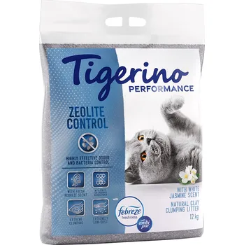 Podestýlka pro kočku 12kg Tigerino Performance Zeolite Control kočkolit - Ambi Pur vůně jasmínu
