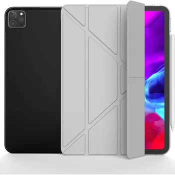 Pouzdro na tablet Origami chytré polohovací pouzdro na tablet iPad Air 13 (2024)/(2025) - šedé