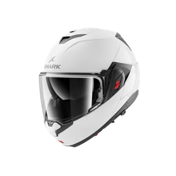 Helma na motorku Výklopná motocyklová přilba Shark OXO BLANK bílá Velikost: XS