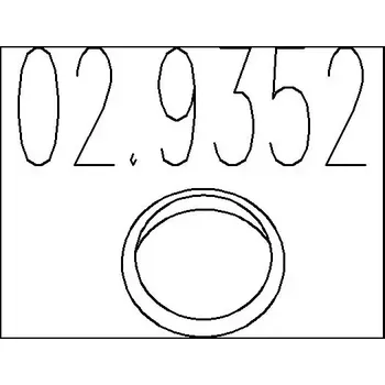 Těsnění výfuku MTS Těsnicí kroužek výfukové trubky MTS 02.9352