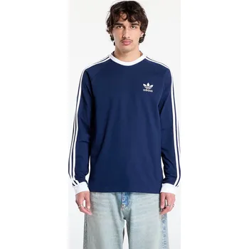 Pánské tričko Tričko adidas Adicolor Classics 3-Stripes Long Sleeve Long-Sleeve Top Night Indigo L