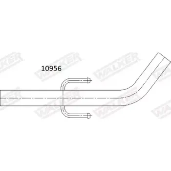 Výfukový systém WALKER Výfuková trubka WA 10956