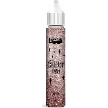 Glitter pen - glitrové pero - bronzová