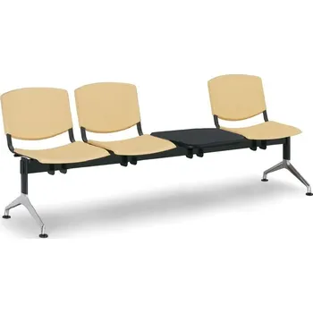 Zahrada Lavice do čekárny plastová Smile Biedrax LC9970zl - podnož leštěný hliník