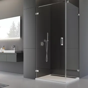 Ronal PUR PUR1+PURDT2 sprchový kout čtvercový 80x80 cm Profil: Chrom, Sklo: Durlux 22, Rozměr: 80x80 cm