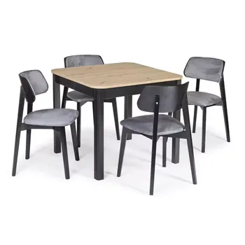 Jídelní set Rozkládací jídelní set - stůl ST 46M rozklad + židle KT 63C - doprava zdarma - SLEVA 3% s kodem radost25