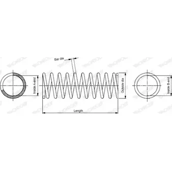 Auto-moto MONROE Pružina podvozku MO SP2629