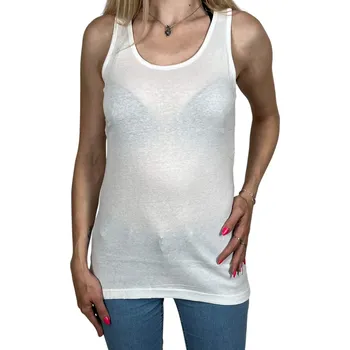 HF Dámské bavlněné tílko VERONIKA Barva: Bílá, Velikost: 2XL