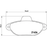 BREMBO Sada brzdových destiček - kotoučová brzda BRE P23096