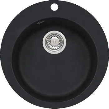 Granitový dřez Jednokomorový dřez Alveus Boogie 10, ocel černý