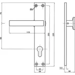 Černá matná klika - koule hliník FAB 72 a 90mm Varianta: FAB, 90mm, koule