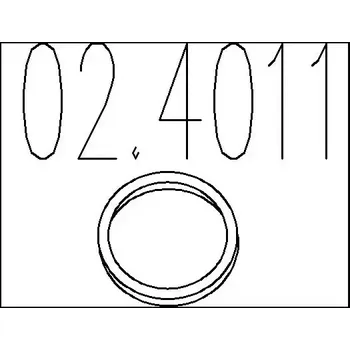 Těsnění výfuku MTS Těsnicí kroužek výfukové trubky MTS 02.4011