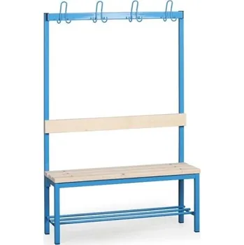 Věšák Biedrax Lavička s věšáky a roštem do šatny LS7507 - délka 1 m