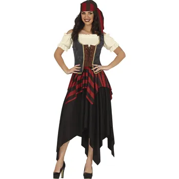 Karnevalový kostým Dámský kostým Pirátka s korzetem S