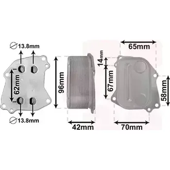 Chladič motoru VAN WEZEL Chladič oleje VAW 06013727