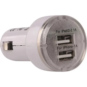 CARFACE Nabíječka CL adaptér 12V, 2x USB, 2.1A DO CF20679