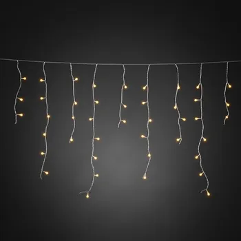 Vánoční světelná dekorace Konstsmide Christmas LED světelná clona jantarová 5m
