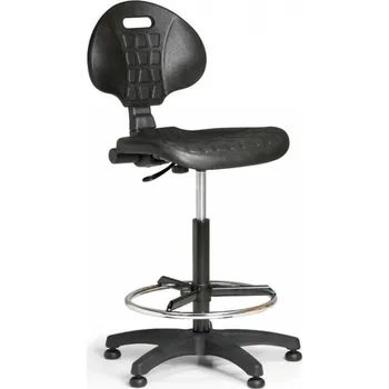 Pracovní židle PUR Biedrax Z9768 - s kluzáky a opěrným kruhem