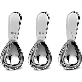 Příbor Nerezové Kávové Lžičky Sada 3ks Krátká Rukojeť 15ml