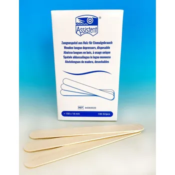 Dřevěná hračka Assistant™ dřevěné jazykotlačky, CE, březové dřevo