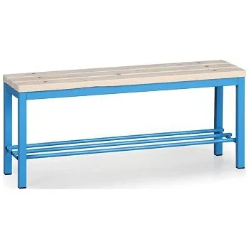 Biedrax Lavička do šatny LS7484 - délka 1 m s roštem na obuv