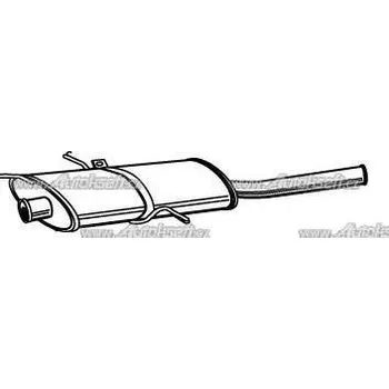 Zadní díl výfuku Starline Koncový díl výfuku 16.40.400