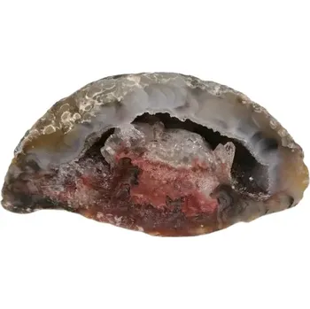 Přírodní kámen Achát peříčkový,exklusivní geoda, 140 g