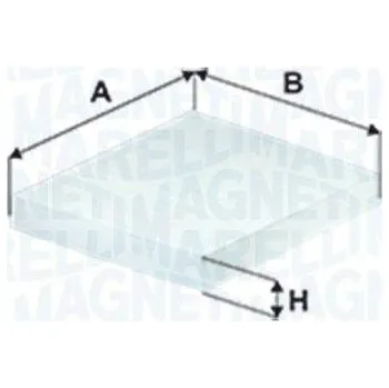Kabinový filtr MAGNETI MARELLI Filtr vzduchu v interiéru MAG 350203064200