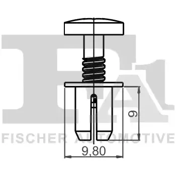 Lišta karosérie FA1 Klip ozdobné / ochranné lišty FA1 21-30001.25