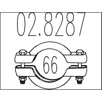 Těsnění výfuku MTS Spojovací trubky výfukového systému MTS 02.8287