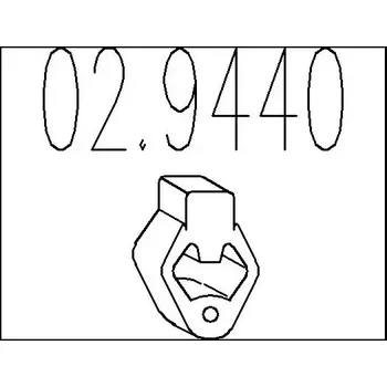 Auto-moto MTS Zarážka tlumiče výfuku MTS 02.9440