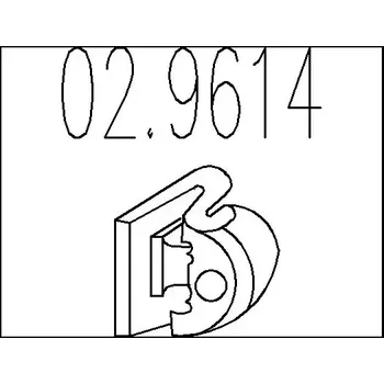 Tlumič výfuku MTS Zarážka tlumiče výfuku MTS 02.9614