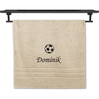 Ručník Povlečení Plus Ručník se jménem NA PŘÁNÍ krémový 50x100 Fotbalový míč