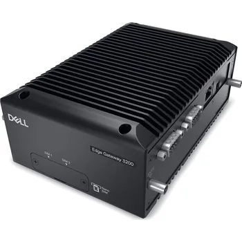 Počítač Dell Edge Gateway 3200 Gateway, Atom x6425RE, 16GB DDR4, 512GB SSD, 2× RJ-45, 4× USB 3.0, 2× DisplayPort, COM port, digital I/O, Windows 10 IoT, černý, 3Y PS on-site Edge-3200-CTO