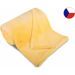 Luxusní mikroplyšová deka ME UNI SLEEP 150x200 Světlá okr 300g