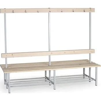 Věšák Biedrax Lavička s věšáky a roštem do šatny LS7503 - délka 2 m