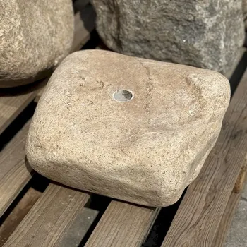 Zahradní dekorace HOLAS Lighting Malý vodní prvek Plošík s přírodním labským kamenem a kompletním fontánovým příslušenstvím