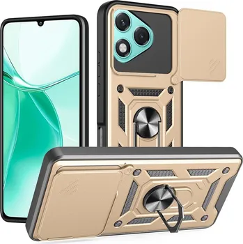 Pouzdro na mobilní telefon Slide odolný kryt na Honor 400 Lite - zlatý