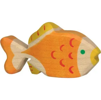 Dřevěná zlatá rybka Holztiger ručně vyřezávaná