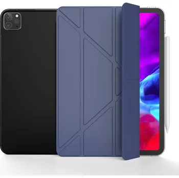 Příslušenství pro tablet Origami chytré polohovací pouzdro na tablet iPad Air 13 (2024)/(2025) - tmavěmodré