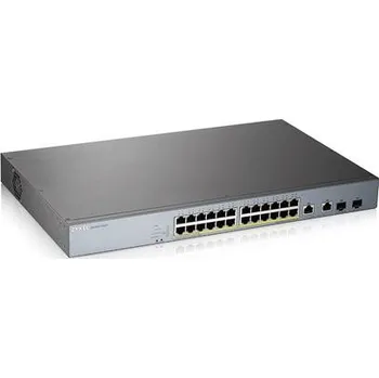 Switch Zyxel GS1350-26HP, 26 Port managed CCTV PoE switch, long range, 375W (1 year NCC Pro pack license bundled)