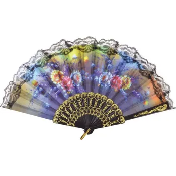 Karnevalový doplněk Květovaný vějíř