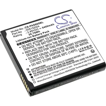 Baterie Cameron Sino CS-PAS665BL, Li-Ion, 5400