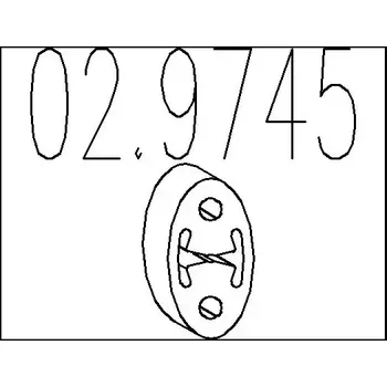Výfukový systém MTS Zarážka tlumiče výfuku MTS 02.9745